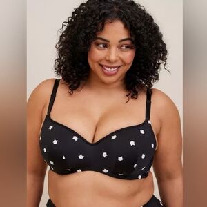 Torrid Full-Coverage Balconette Lightly Lined Cats 360 Back Smoothing Bra 42DD